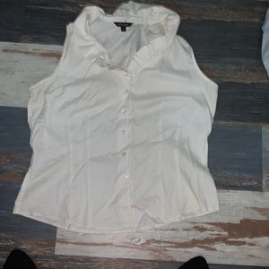 White blouse, brooks, brothers, size 14 P